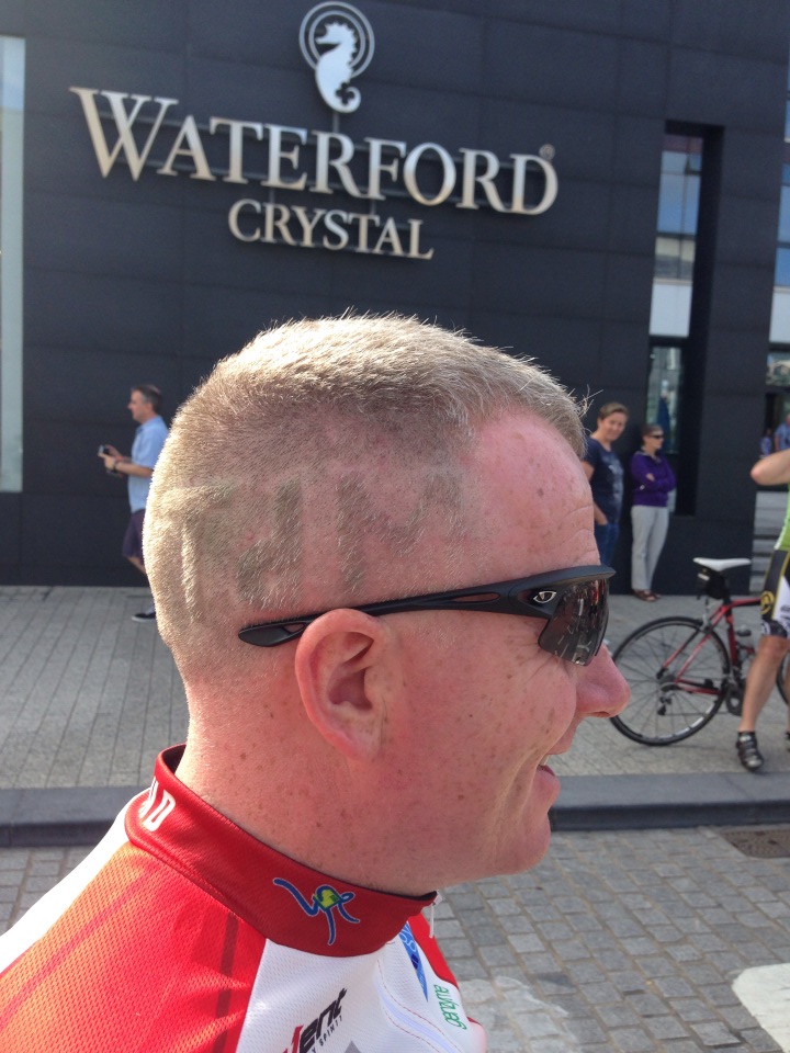 Mick O Shea got a special haircut for the tour